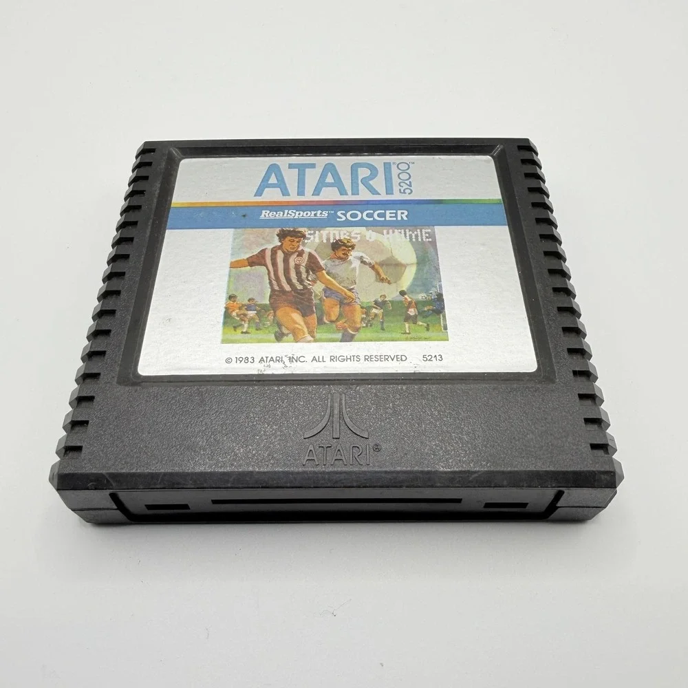 RealSports Soccer Atari 5200 Game Atari NTSC-U/C 1983 Black Cartridge‎ Only